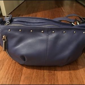 B Makowsky Purple Hobo Purse